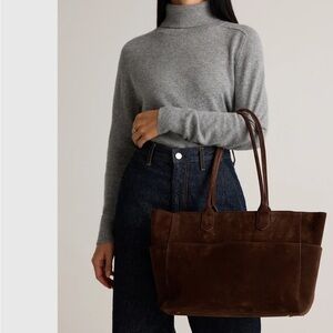 Quince Suede Shopper Tote